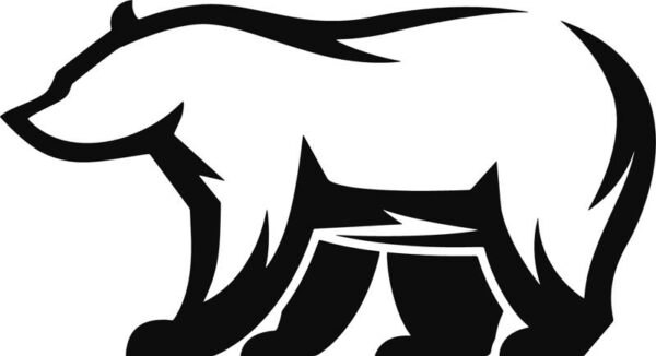 Vinyl decal sticker of a Side View of a Bear