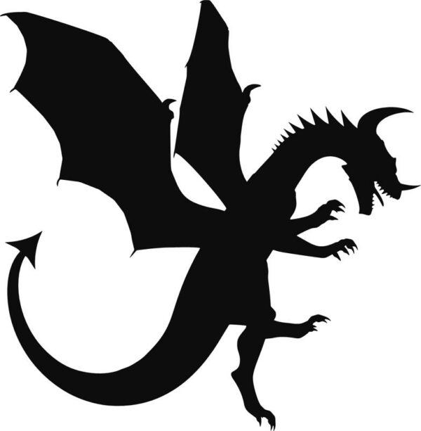 Vinyl decal sticker of a Flying Dragon