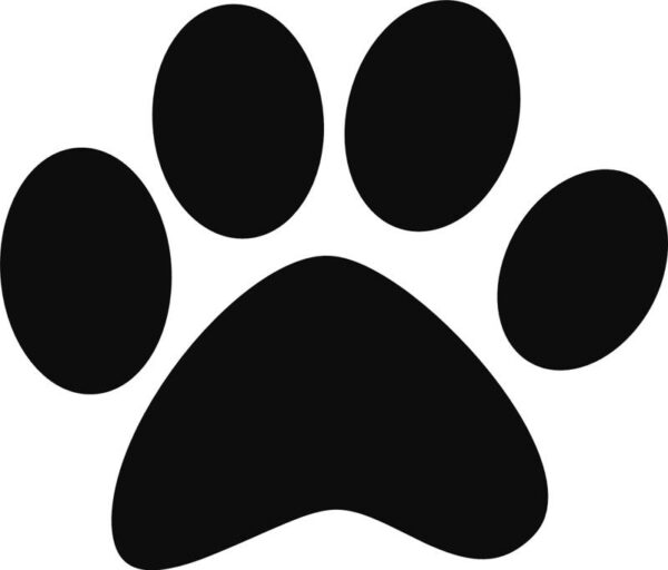 Vinyl decal sticker of a Dog Paw Print