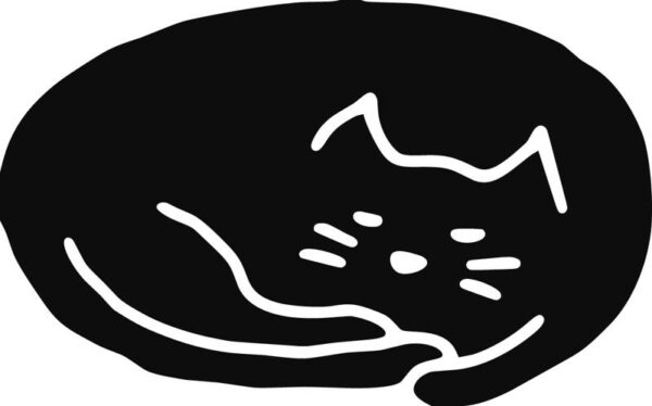 Vinyl decal sticker of a Sleeping Cat