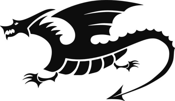 Vinyl decal sticker of a Dragon