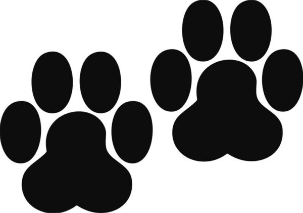 Vinyl decal sticker of Two Paws